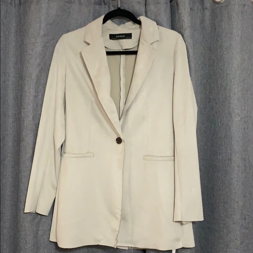 Zara suede grey coat
